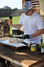 Sponsor product being used in a BBQ cooking setting